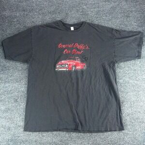 VTG General Duffy's Car Show Truck‎ Graphic T-Shirt Mens XXL Black Short Sleeve